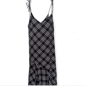 NWT Black and White Plaid Dress